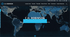 Desktop Screenshot of investor.chrobinson.com